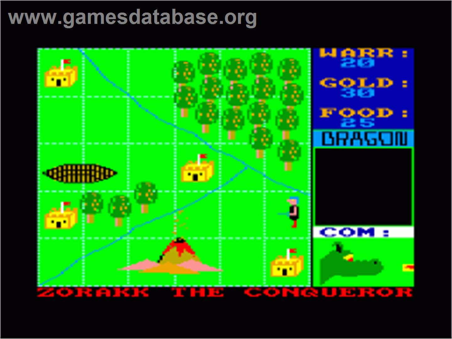 Zorakk The Conqueror - Amstrad CPC - Artwork - In Game