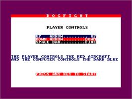 Title screen of 1914 on the Amstrad CPC.