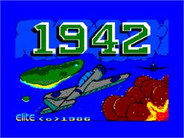 Title screen of 1942 on the Amstrad CPC.