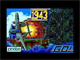 Title screen of 1943 - The Battle Of Midway on the Amstrad CPC.