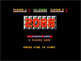 Title screen of 2088 on the Amstrad CPC.