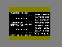 Title screen of 3D Pool on the Amstrad CPC.