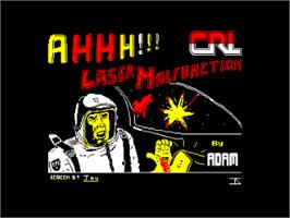 Title screen of A.L.C.O.N. on the Amstrad CPC.
