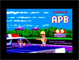 Title screen of APB - All Points Bulletin on the Amstrad CPC.