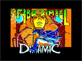 Title screen of Abu Simbel Profanation on the Amstrad CPC.