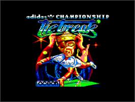 Title screen of Adidas Championship Tie-Break on the Amstrad CPC.