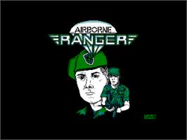 Title screen of Airborne Ranger on the Amstrad CPC.