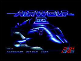 Title screen of Airwolf 2 on the Amstrad CPC.