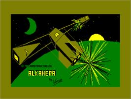 Title screen of Alkahera on the Amstrad CPC.