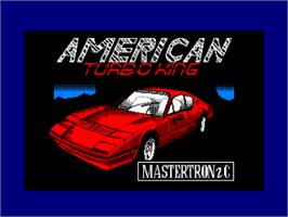 Title screen of American Turbo King on the Amstrad CPC.