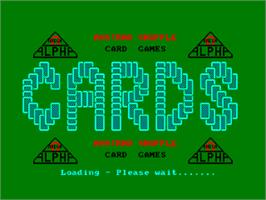 Title screen of Amstrad Shuffle on the Amstrad CPC.