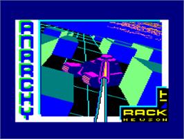 Title screen of Anarchy on the Amstrad CPC.