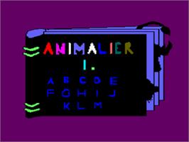 Title screen of Animalier, L' on the Amstrad CPC.