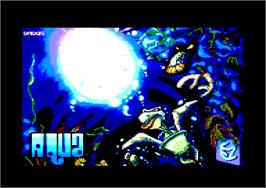 Title screen of Aqua on the Amstrad CPC.