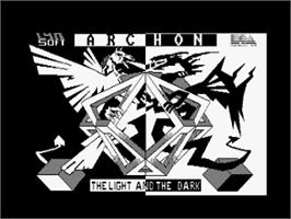 Title screen of Archon: The Light and the Dark on the Amstrad CPC.