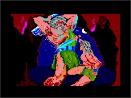 Title screen of Arkos on the Amstrad CPC.