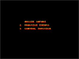 Title screen of Australian Games on the Amstrad CPC.
