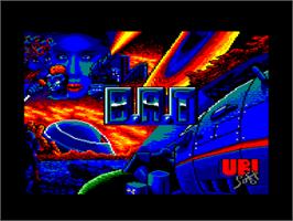 Title screen of B.A.T. on the Amstrad CPC.