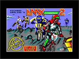 Title screen of BMX Simulator 2 on the Amstrad CPC.