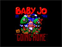 Title screen of Baby Jo in: 