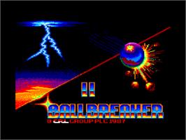 Title screen of Ball Breaker 2 on the Amstrad CPC.
