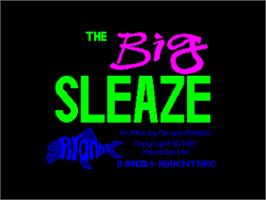 Title screen of Big Sleaze, The on the Amstrad CPC.