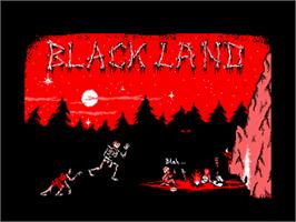 Title screen of Black Land on the Amstrad CPC.