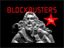Title screen of Blockbuster on the Amstrad CPC.