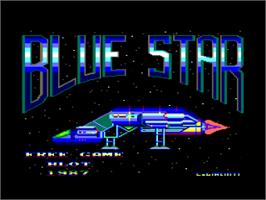 Title screen of Blue Star on the Amstrad CPC.