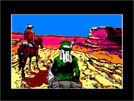 Title screen of Blueberry on the Amstrad CPC.