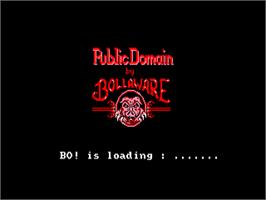 Title screen of BoBo on the Amstrad CPC.