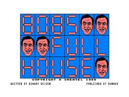 Title screen of Bob's Full House on the Amstrad CPC.