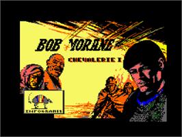 Title screen of Bob Morane - Océan on the Amstrad CPC.