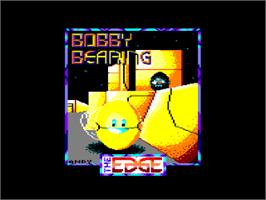 Title screen of Bobby Bearing on the Amstrad CPC.