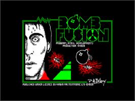 Title screen of Bomb Fusion on the Amstrad CPC.