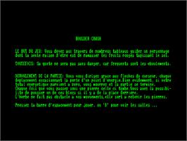 Title screen of Boulder Crash on the Amstrad CPC.