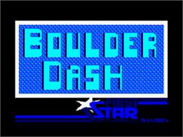 Title screen of Boulder Dash 2 on the Amstrad CPC.