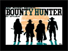 Title screen of Bounty Hunter, The on the Amstrad CPC.