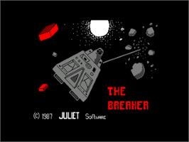 Title screen of Brick Breaker on the Amstrad CPC.