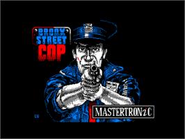 Title screen of Bronx Street Cop on the Amstrad CPC.