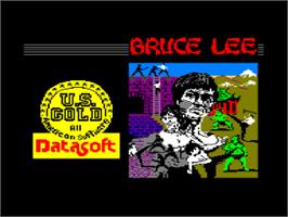 Title screen of Bruce Lee on the Amstrad CPC.