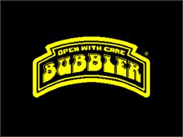 Title screen of Bubbler on the Amstrad CPC.