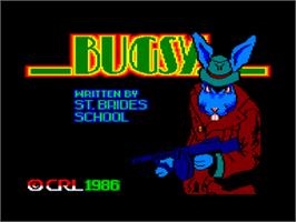 Title screen of Bugsy on the Amstrad CPC.