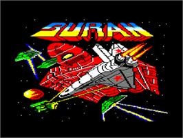 Title screen of Buran on the Amstrad CPC.