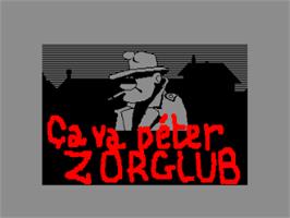 Title screen of Ca Va Peter Zorglub! on the Amstrad CPC.