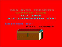 Title screen of Capt'n Kidd on the Amstrad CPC.