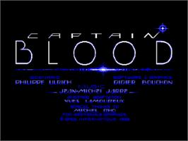 Title screen of Captain Blood on the Amstrad CPC.