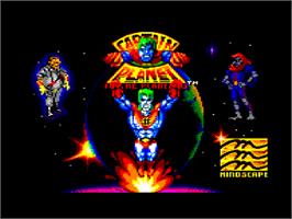 Title screen of Captain Planet and the Planeteers on the Amstrad CPC.