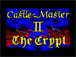 Title screen of Castle Master 2 - The Crypt on the Amstrad CPC.