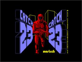 Title screen of Catch 23 on the Amstrad CPC.